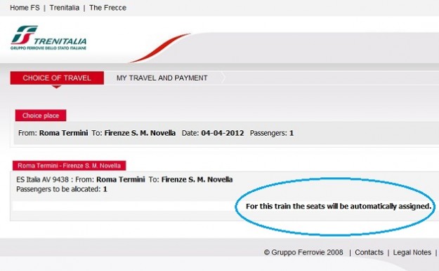 2012-03-26 Trenitalia Website - Journey10 2012 03 26 Trenitalia Website Journey101 625x387 Trenitalia and Booking Online<br>Using the Trenitalia Website Updated