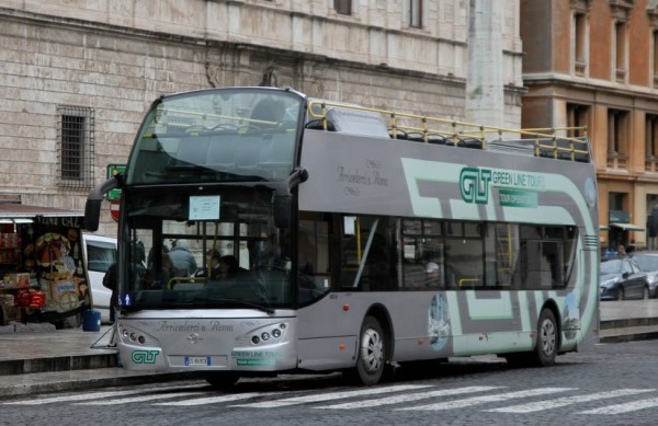 Green Line Tour Bus 1 Green Line Tour Bus 1 600x389 Hop On/Hop Off Buses in Rome