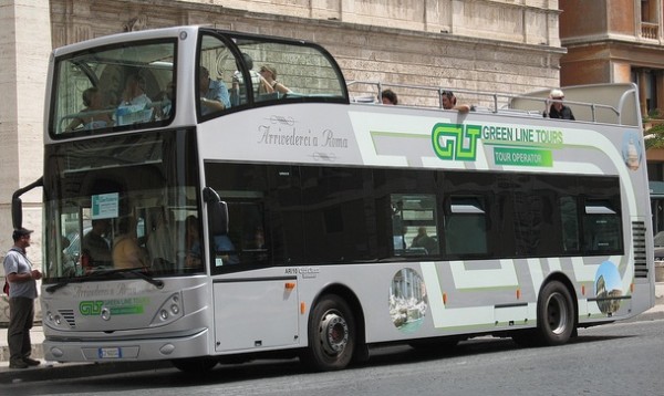 Green Line Tour Bus 2 Green Line Tour Bus 2 600x358 Hop On/Hop Off Buses in Rome