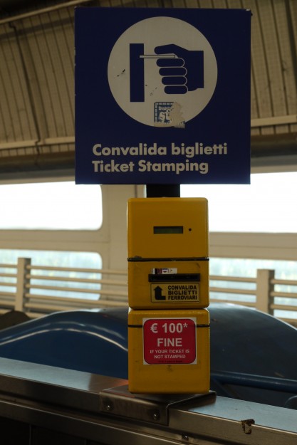 FCO Validation box 417x625 The Train Station at the Rome Airport (FCO)