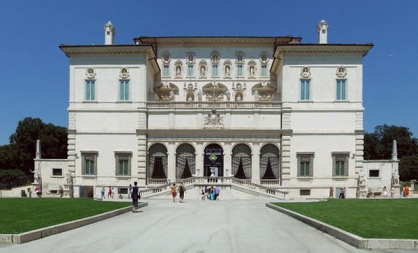 Galleria borghese facade1 600x363 Galleria Borghese