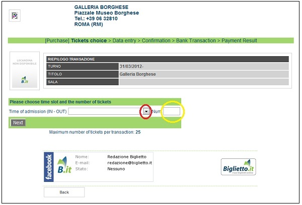 Ticketeria.it booking5 Ticketeria.it booking51 Galleria Borghese