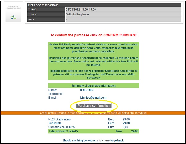 Ticketeria.it booking7 Ticketeria.it booking71 Galleria Borghese