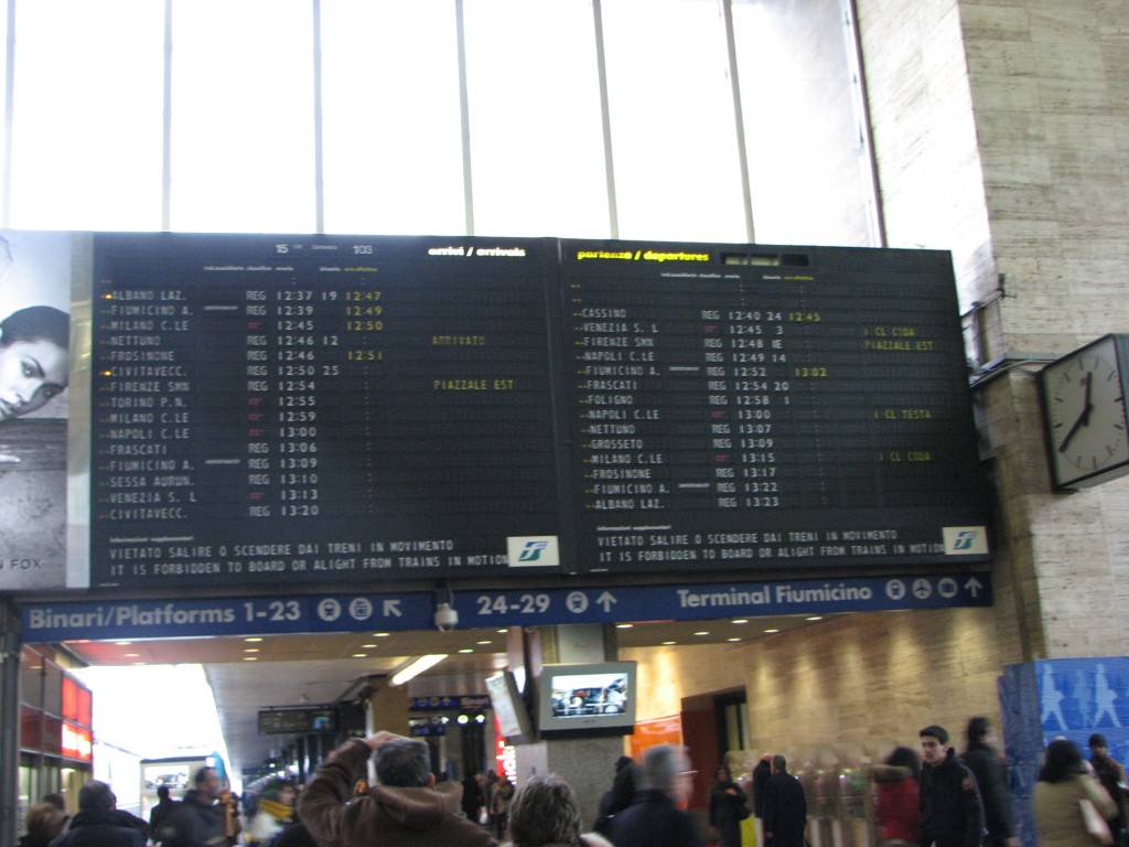 IMG 8746 1024x768 Arriving by Train   Roma Termini