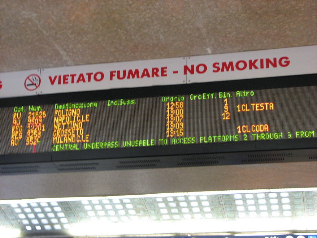 IMG 8763 1024x768 Arriving by Train   Roma Termini