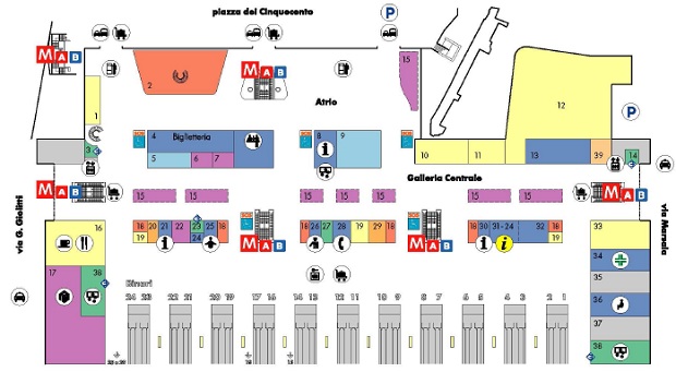 Roma Termini Map Roma Termini Map Arriving by Train Roma Termini