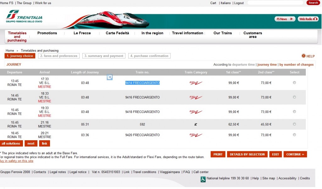 1 - Trenitlia Website2 1 Trenitlia Website21 1024x601 Buying a Train Ticket