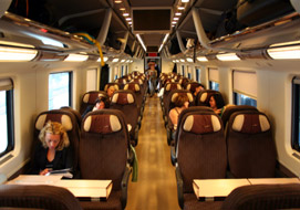 Eurostar 2nd class italy etr500 2ndclass2 Riding the Trains in Italy