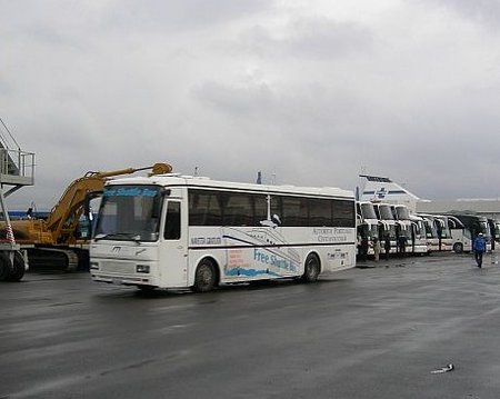 Shuttle bus at port Shuttle bus at port