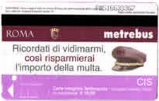 CIS Ticket rome transport ticket