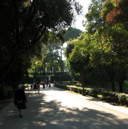 Walkways in the park at Villa Borghese img 2339 Galleria Borghese