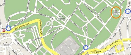 Villa Borghese Map 2 map 2