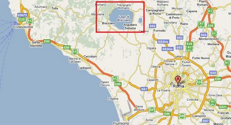 Lake Bracciano Map Lake1