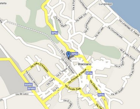 Lake Bracciano train station map lake4 1 Lake Bracciano