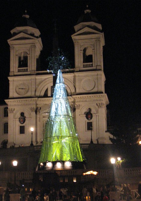 Roman Holidays! Spanish Steps at XMAS