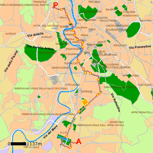 Catacombs of Domitilla trovalinea 30- bus