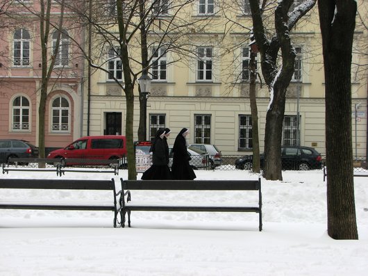 Bratislava Nuns in the snow