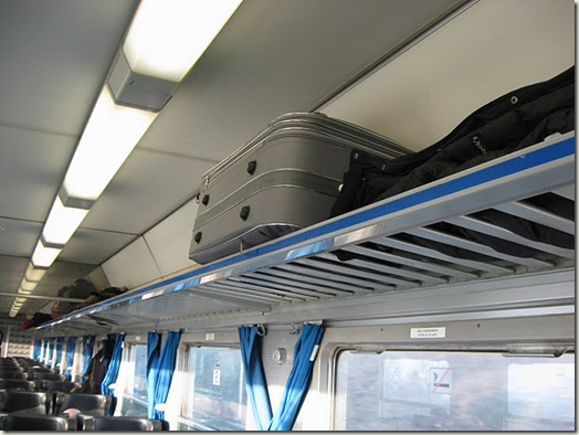 luggageoverhead 1st Class versus 2nd Class