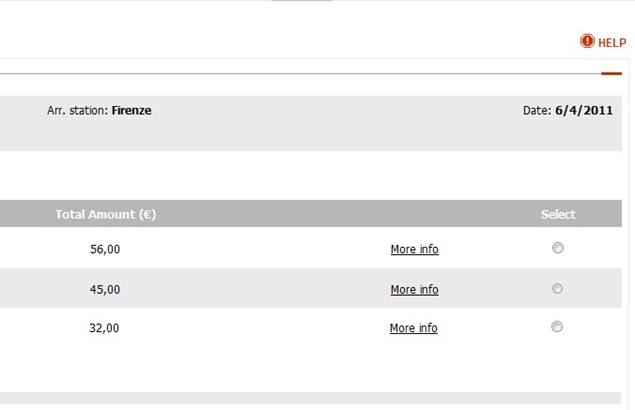 Trenitaliawebpage10b thumb  Booking on the Trenitalia Website