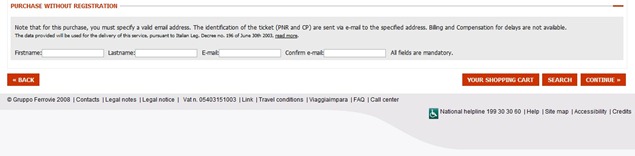 Trenitaliawebpage10g thumb  Booking on the Trenitalia Website
