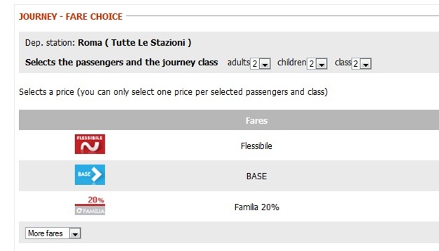 Trenitaliawebpage15 thumb  Booking on the Trenitalia Website