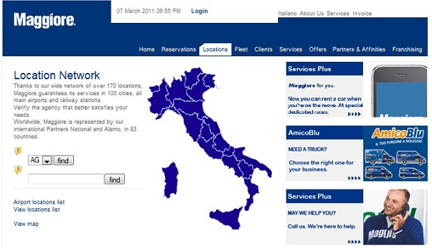 MaggiorrelogoLarge Car Rental Locations in Rome