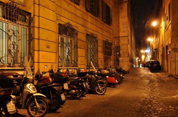 Near Largo Argentina  Rome at Night