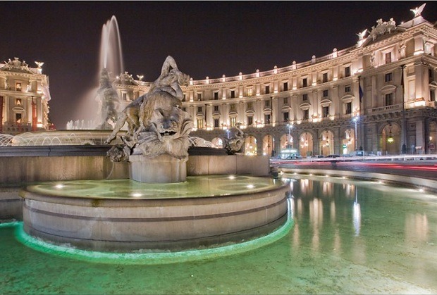 PiazzaRepublica  Rome at Night