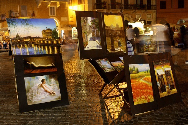piazzanavona21  Rome at Night