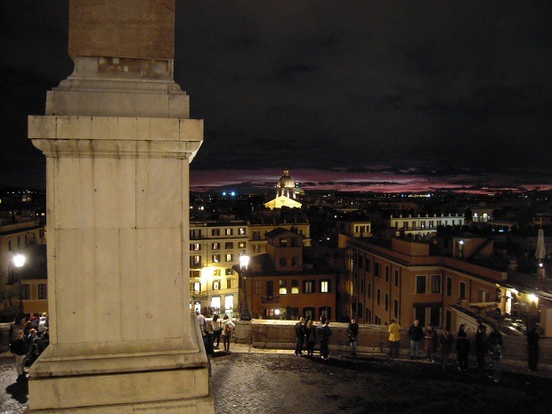 topofspanish  Rome at Night