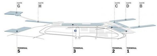 MapofFCOAirportADRSite thumb Terminal 5 at FCO