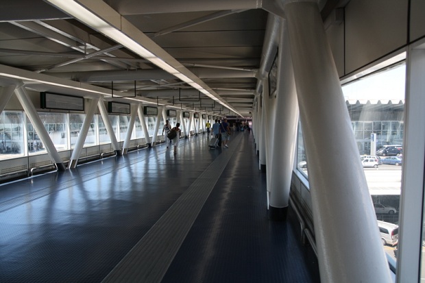Terminal 5 FCO walkway Terminal 5 at FCO