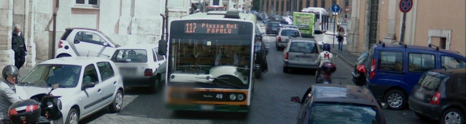 105Header - 117 bus Leaving San Giovani Laterano