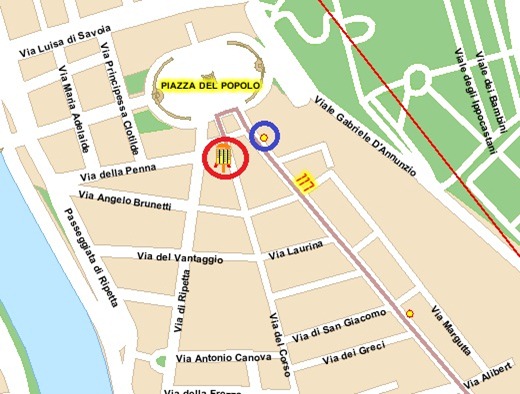 117corsopopolo18CORSOstopmap Bus 117 Corso Popolo