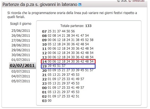 117corsopopoloSaturdaytimetable thumb Bus 117 Corso Popolo