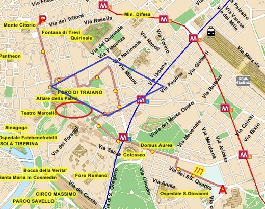 117 deviated schedule 117deviatedschedule Bus 117 to Piazza San Giovanni in Laterano