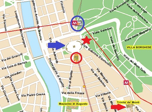 117p.zas .giovanniinlaterano1Corsomap thumb Bus 117 to Piazza San Giovanni in Laterano