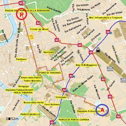 117 p.za s. giovanni in laterano - Full Route 117p.zas .giovanniinlateranoFullRoute Bus 117 to Piazza San Giovanni in Laterano