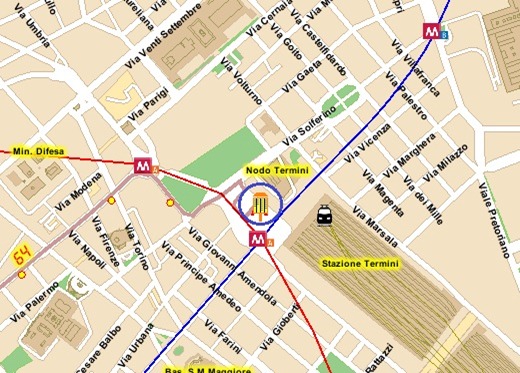 64 termini (20) termini map 64termini20terminimap Bus 64 to Roma Termini