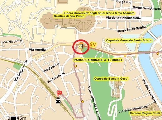 64 termini (4) cavalleggeri-fornaci map 64termini4cavalleggerifornacimap Bus 64 to Roma Termini