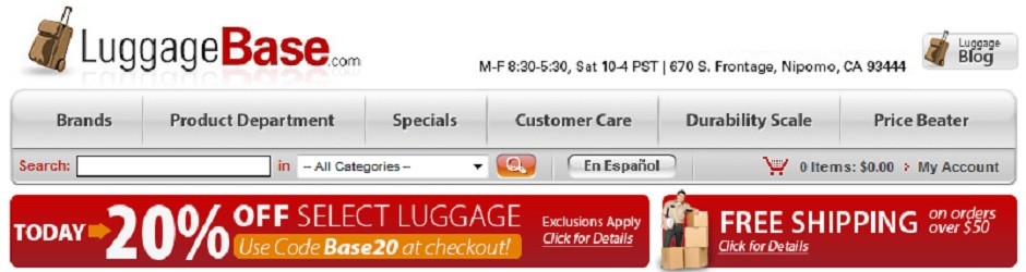 118 Header - LuggageBase