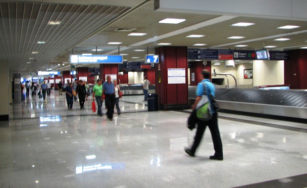 IMG 0191LuggageAreaFCO thumb Terminal 3 Arrivals at Fiumicino Airport