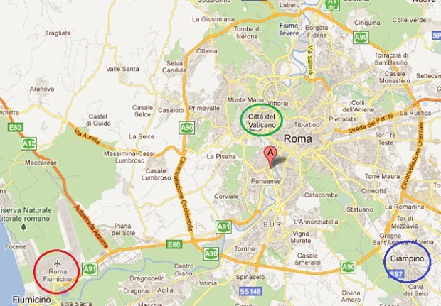 RomaTrastevereStationMapZoomOut thumb The Roma Trastevere Trenitalia Rail Station