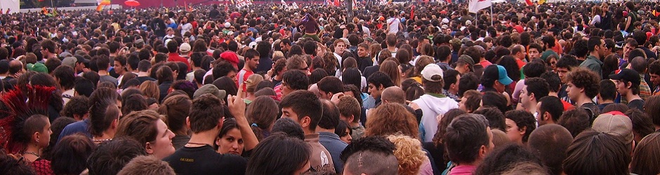 crowds in Rome