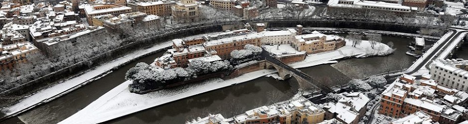 140 Headers - Snow in Rome - Isola Tiburtina