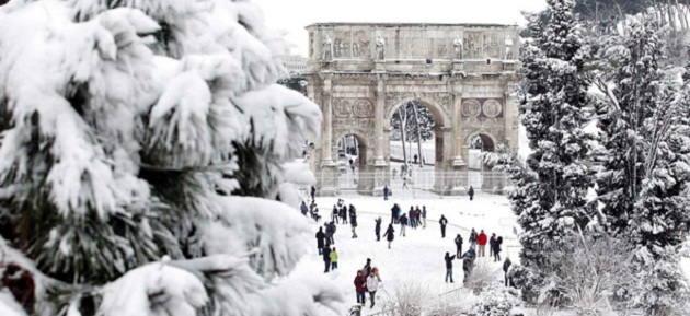 2012-02 Arch of Constantine in Snow 2012 02 Arch of Constantine in Snow Snow in Rome February 2012!