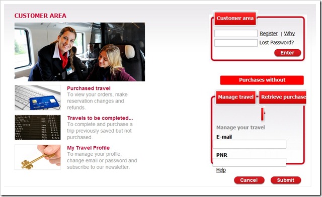 2012 05 02 Trenitalia Website Customer Area Summary thumb Ticket Purchasing Issues Using the Trenitalia Website