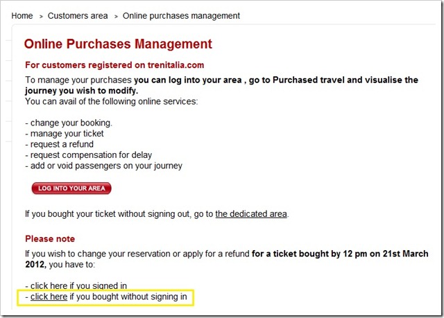 2012 05 02 Trenitalia Website Online Purchases2 thumb Ticket Purchasing Issues Using the Trenitalia Website