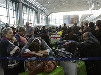 fco chaotic Leonardo da Vinci Airport